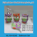 Decorative ceramic kitchen canisters with cute owl design